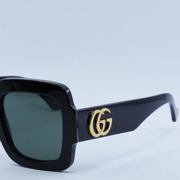 Gucci GG1547S 001 Sunglasses Black Square Frame, Grey Lenses main image 8